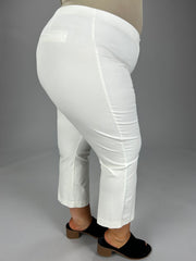 BT-G  M-109  {Alfani} White Cropped Pants PLUS SIZE 16W Retail $69.50