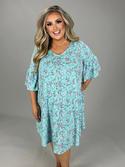 92 PSS-K {Romance Possible} MInt Floral Dress w/Pockets