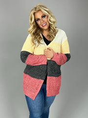 32 OT  {Chilly Winds} Red Combo Sweater w/Pockets PLUS SIZE XL 1X 2X
