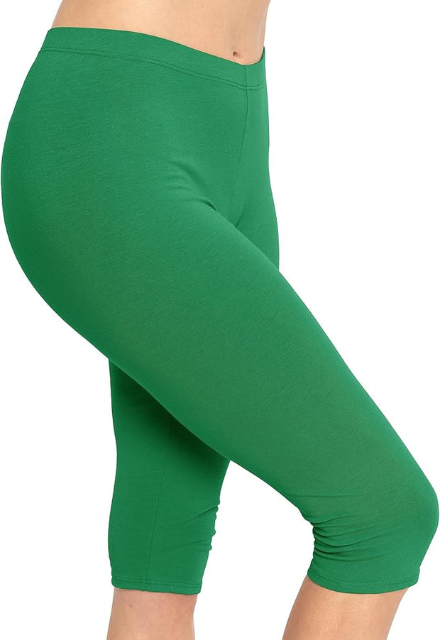 LEG-16 {Simplifying Life} Kelly Green Buttersoft Capri Leggings
