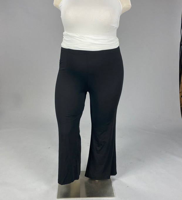 BT-E {My Perspective} Black Flared Leg Pants CW EXTENDED PLUS SIZE 1X 5X