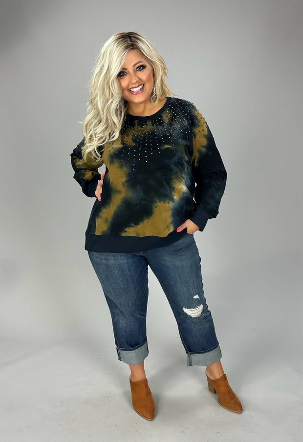 45 PLS {For The Record} VOCAL Camel Teal Sweatshirt PLUS SIZE XL 2X 3X