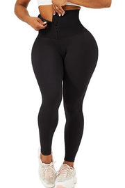 LEG-52 {Shape It Up} Black Tummy Control Capri Leggings PLUS SIZE 1X 2X 3X