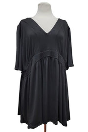 100 SSS {Gonna Be Alright} Black Babydoll Short Sleeve Top EXTENDED PLUS SIZE 3X 4X 5X