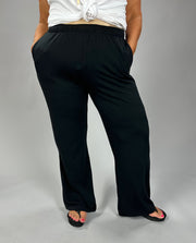 BT-Y {Come Back Later} Black Drawstring Lounge Pants PLUS SIZE 1X 2X 3X