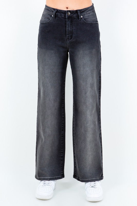 BT {Simply Stylish} Black Acid Washed Denim Jeans PLUS SIZE XL 2X 3X