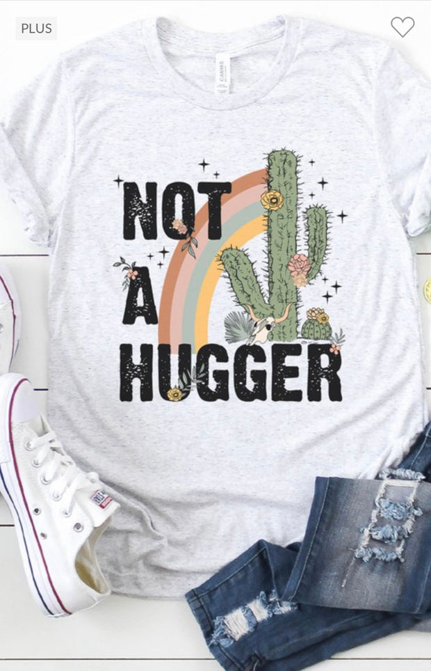 SALE!!  27 GT-K {Not A Hugger} Grey Cactus Print Graphic Tee PLUS SIZE 2X 3X