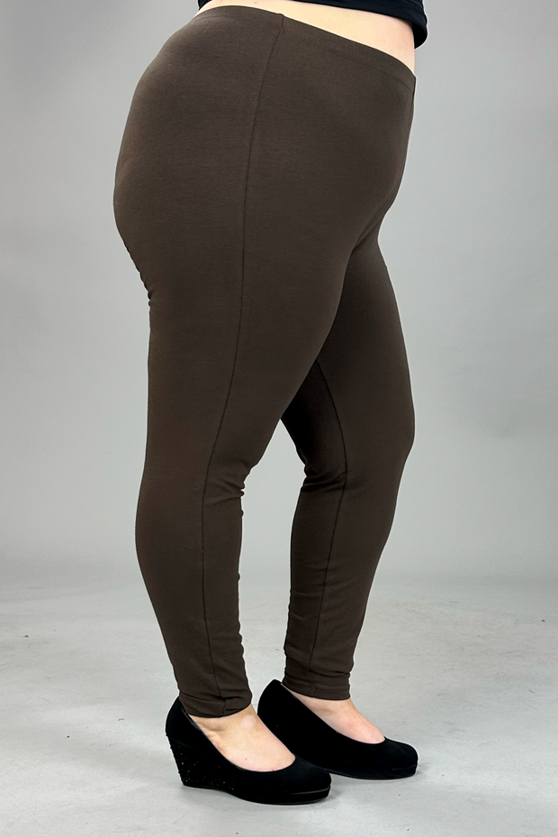 LEG-42 {Embrace Change} Americano Cotton Full Length Leggings PLUS SIZE 1X 2X 3X
