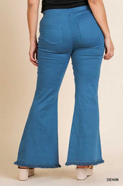 BT-E (You Go Girl) Blue Flare Leg Jeggings  PLUS SIZE XL 1X 2X