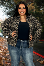SALE!! 27 OT-B {Luxury Meets Wild} Leopard Print Jacket w/Fringe SALE!!!  PLUS SIZE 1X/2X  2X/3X