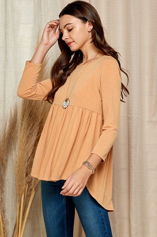 26 SQ-D {Dance The Night Away} Spicy Mustard  Tunic PLUS SIZE XL 2X 3X