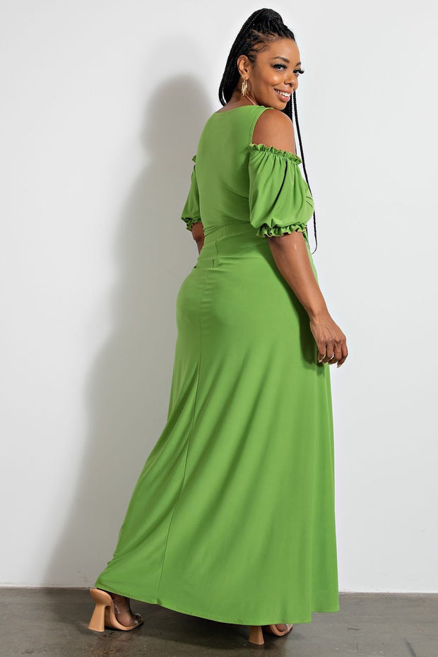 52 SET {Ready For Fame} Green 2 Piece Skirt Set PLUS SIZE 1X 2X 3X