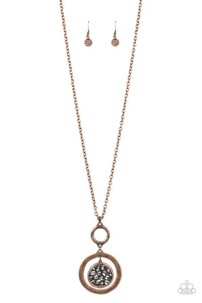 PAPARAZZI (121) {Relic Revival} Necklace & Earrings