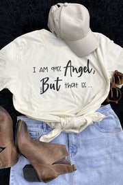 81 GT {99% Angel} Cream Graphic Tee PLUS SIZE 3X