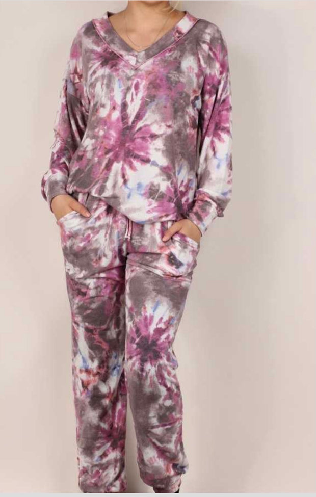 25  SET-C {Coasting} Multi-Color Loungewear  Set PLUS SIZE 1X 2X 3X