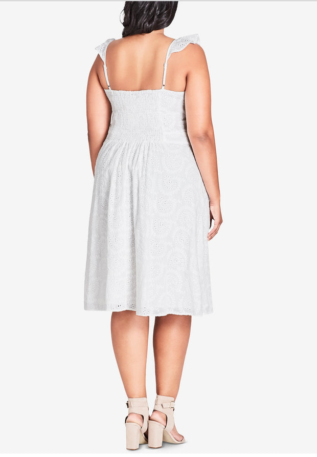 SV-A/M-109 "City Chic" Cotton Lace Dress Retail $99.00!!  PLUS SIZE 14W  16W 18W  20W  22W  24W