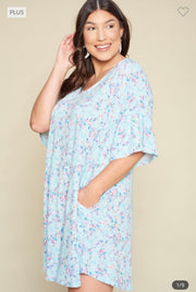 92 PSS-K {Romance Possible} MInt Floral Dress w/Pockets
