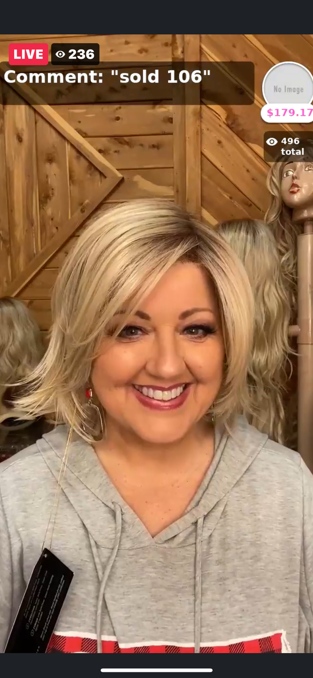 {BELLE TRESS}  "Torani" (Champagne Apple Pie) Belle Tress Luxury Wig