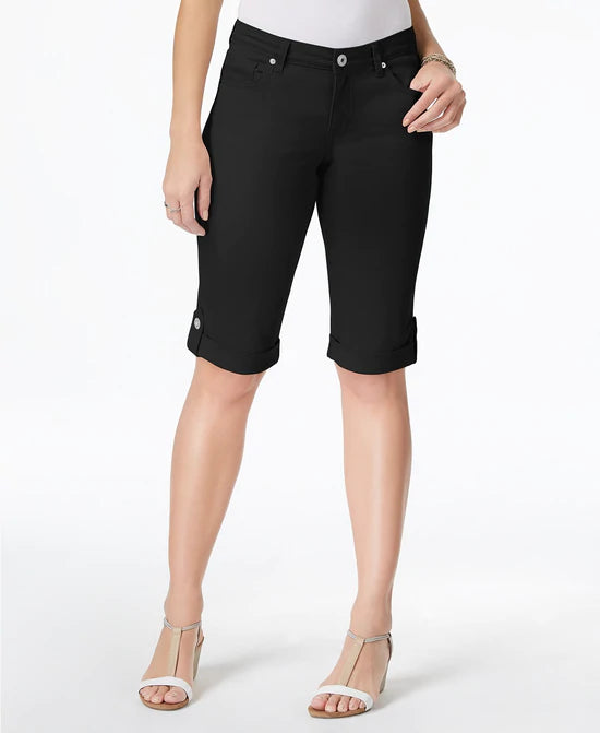 SALE!! BT-R   M-109 {Style & Co} Black Skimmer Shorts Retail $56.00 PLUS SIZE 16W 22W