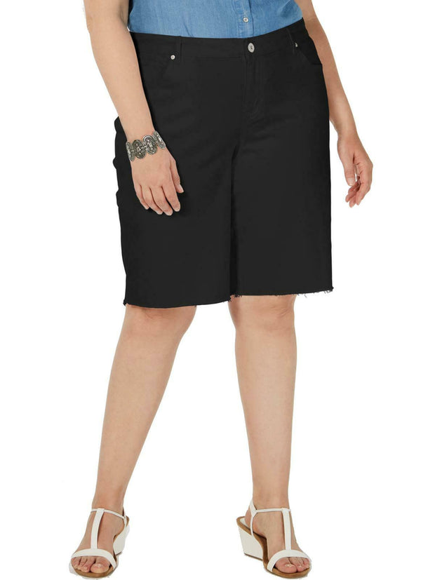 SALE!! BT-S  M-109 {Style & Co} Black Bermuda Shorts Retail $56.50 20W