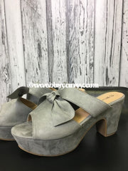 Shoes-Nature Breeze Suede With Bow Sale Shoes
